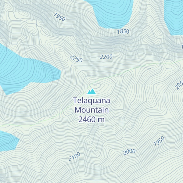 Map of Telaquana Mountain