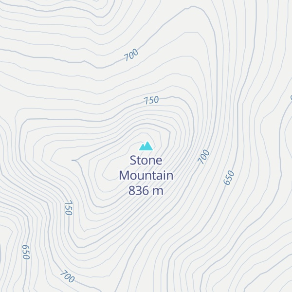 Map of Stone Mountain