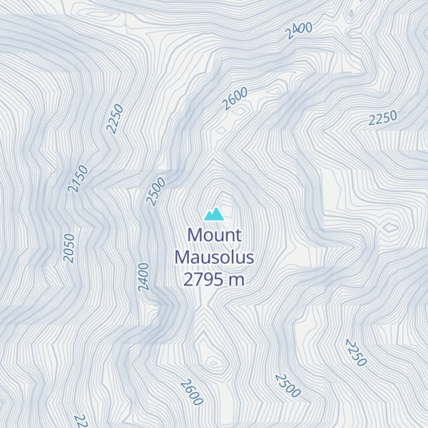 Map of Mount Mausolus