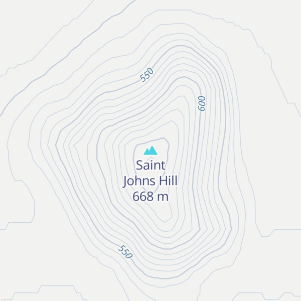 Map of Saint Johns Hill