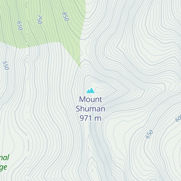 Map of Mount Shuman