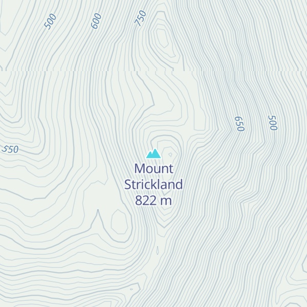 Map of Mount Strickland
