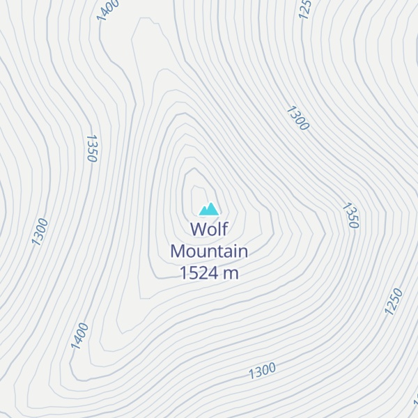 Map of Wolf Mountain