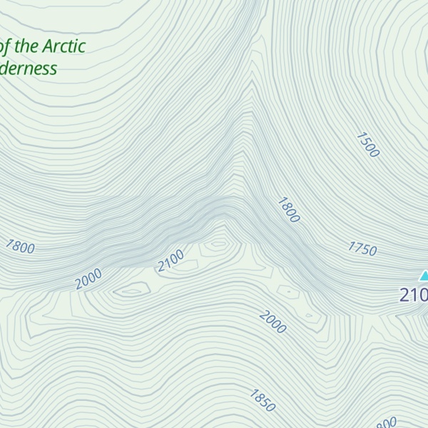 Map of Arrigetch Peaks