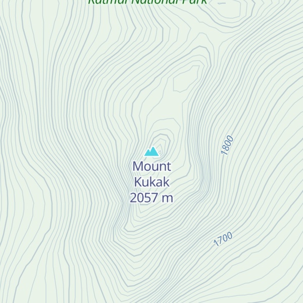Map of Mount Kukak