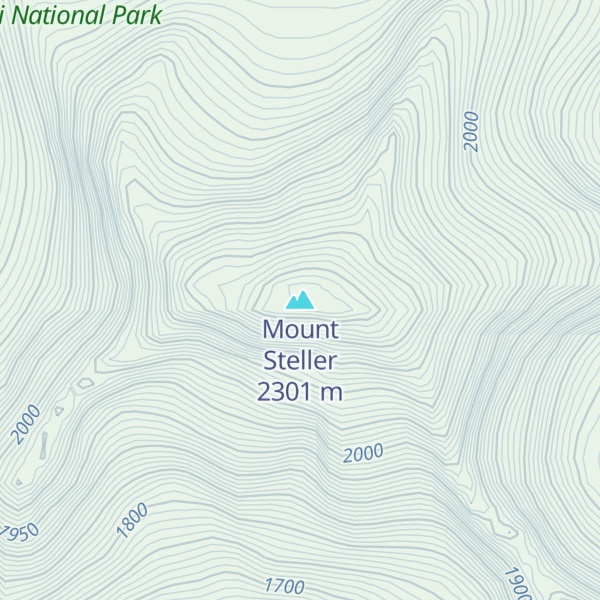 Map of Mount Steller