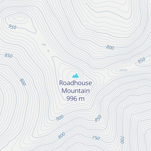Map of Roadhouse Mountain