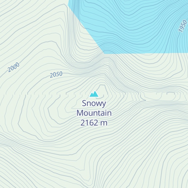 Map of Snowy Mountain