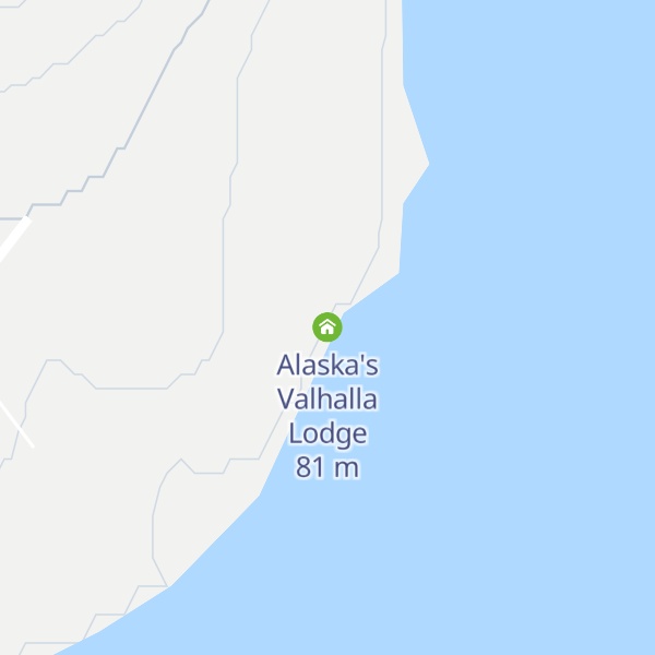 Map of Alaska's Valhalla Lodge
