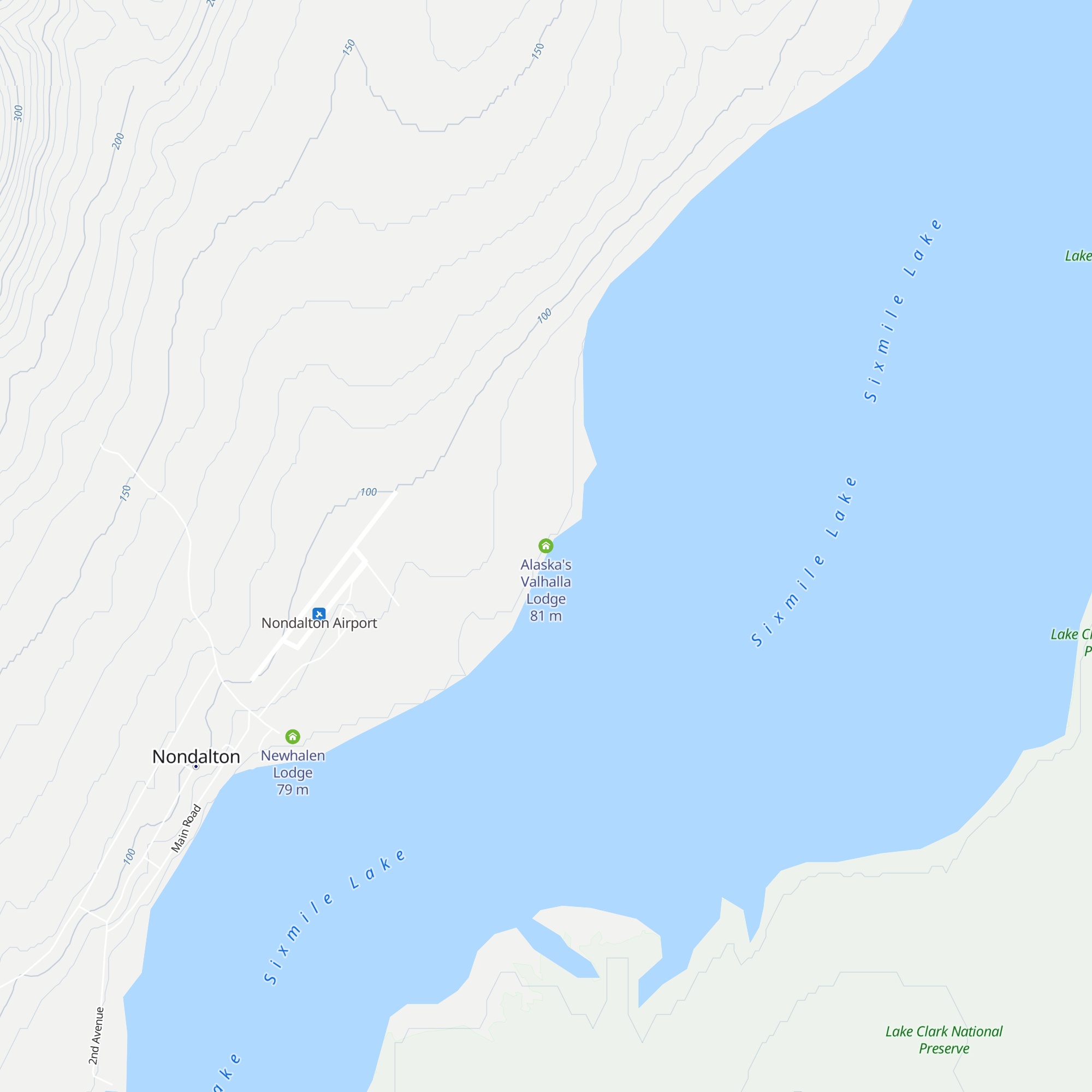 Alaska's Valhalla Lodge map