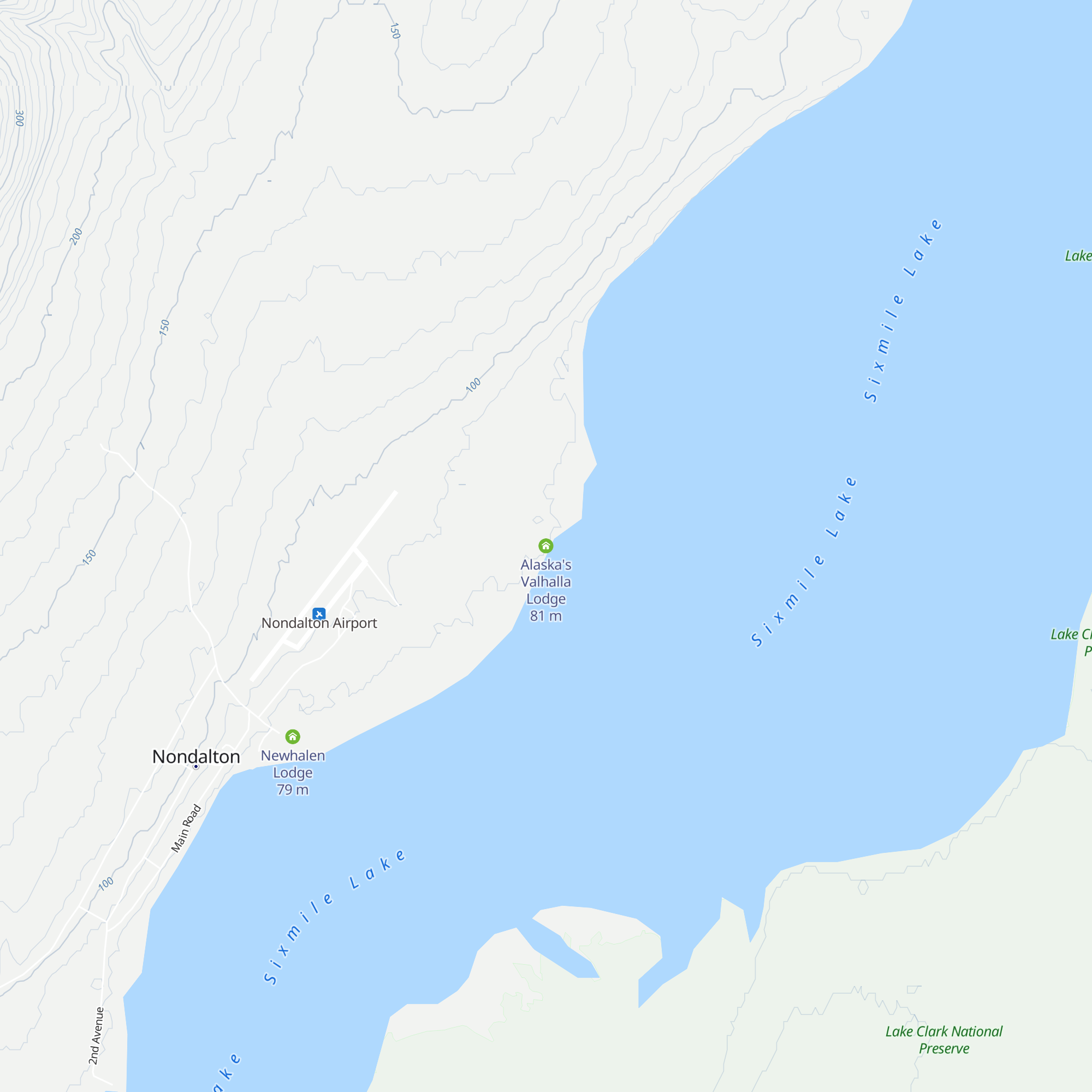 Alaska's Valhalla Lodge map