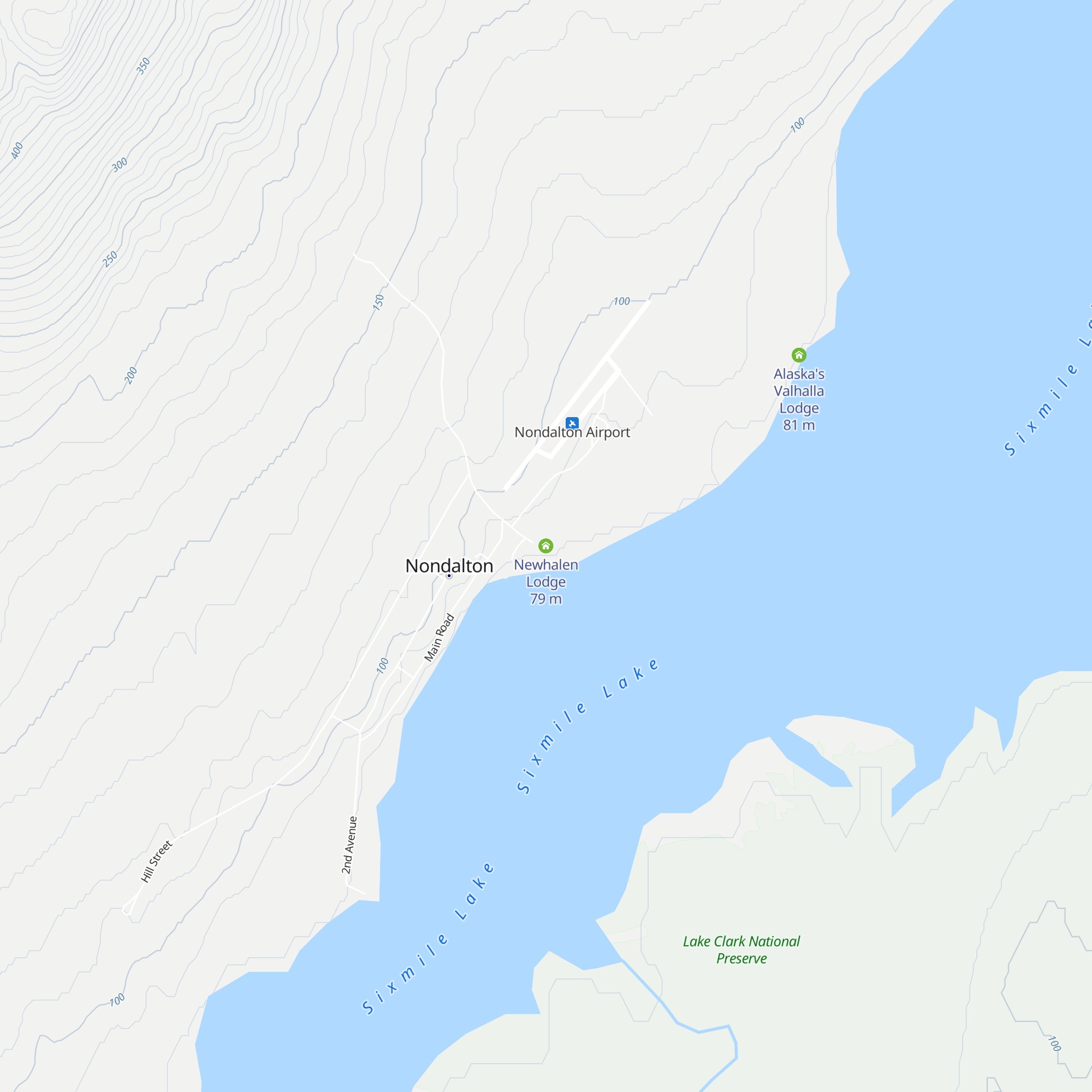 Newhalen Lodge map