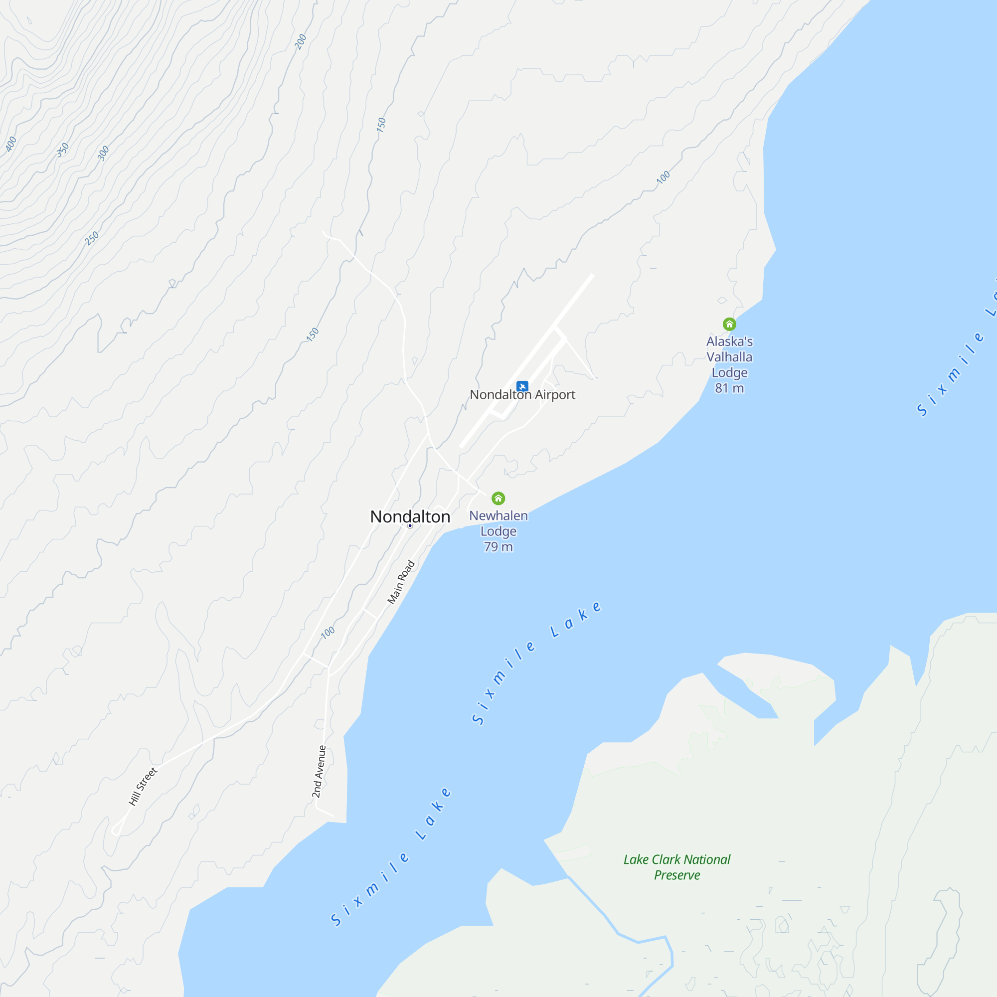 Newhalen Lodge map