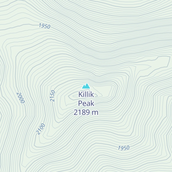Map of Killik Peak