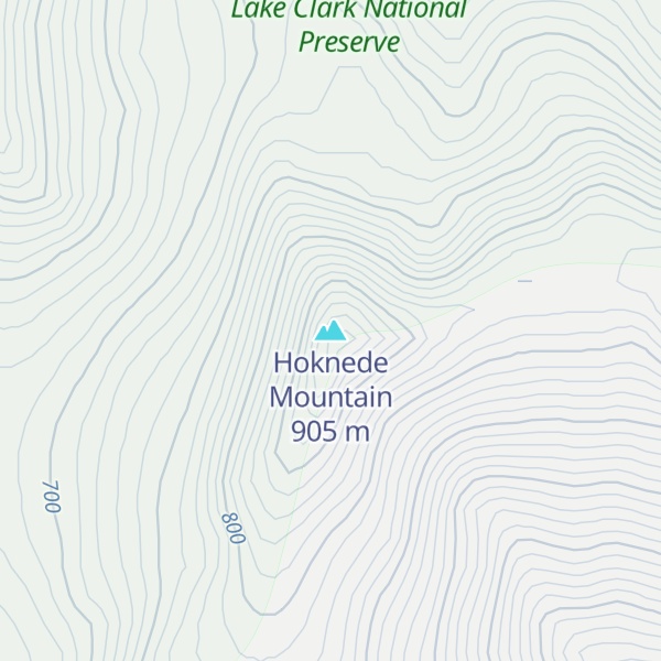 Map of Hoknede Mountain