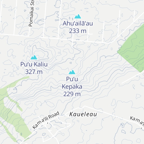 Map of Puʻu Kepaka