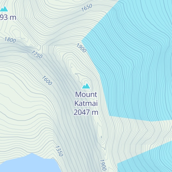 Map of Mount Katmai