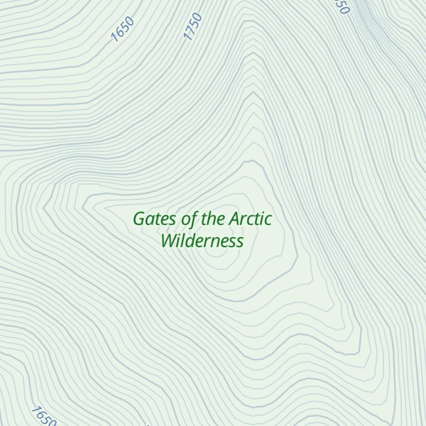 Map of Angiaak Peak