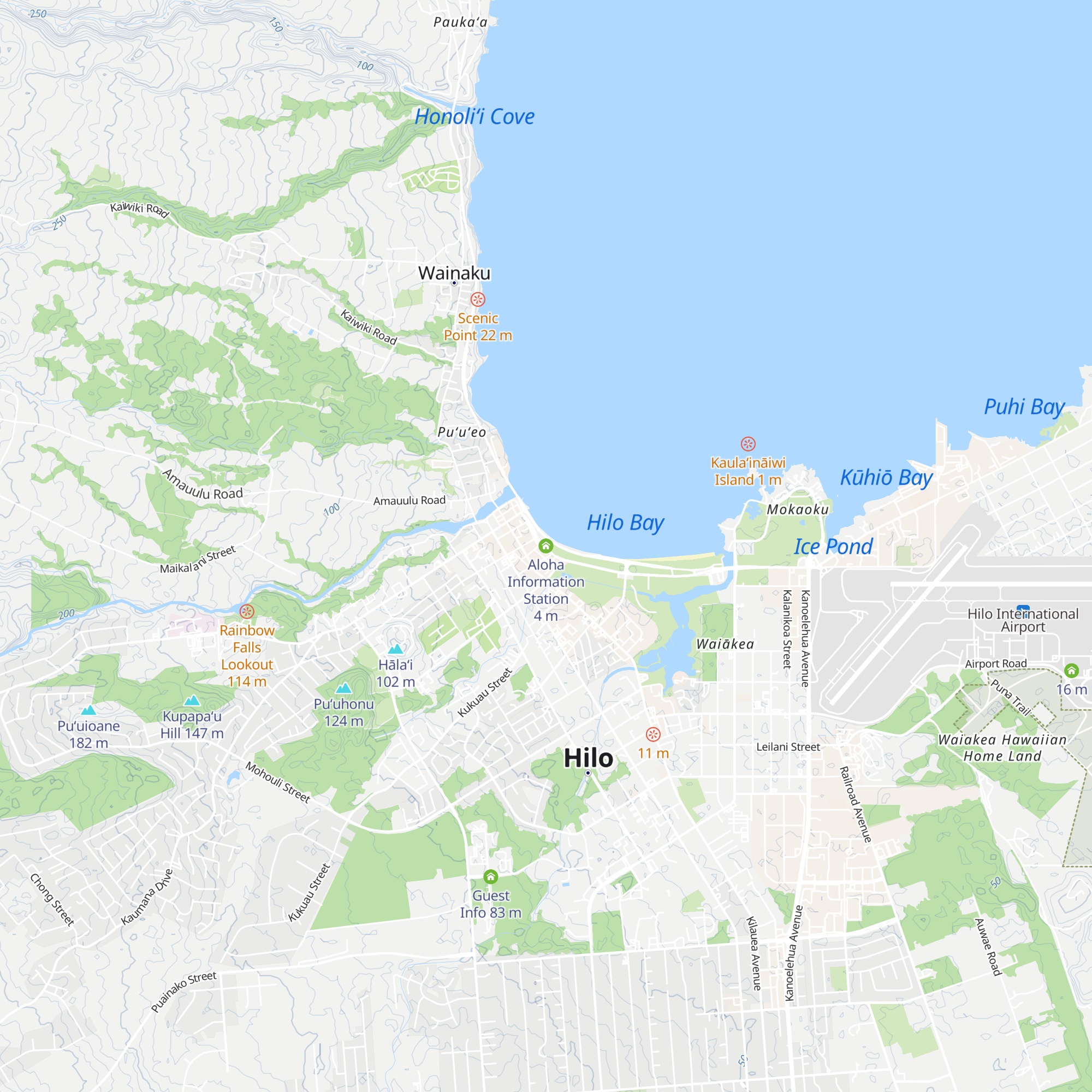 Aloha Information Station map