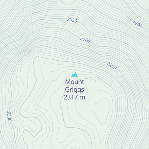 Map of Mount Griggs