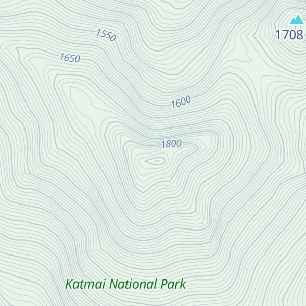 Map of Trident Volcano