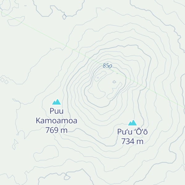 Map of Pu'u 'O'o