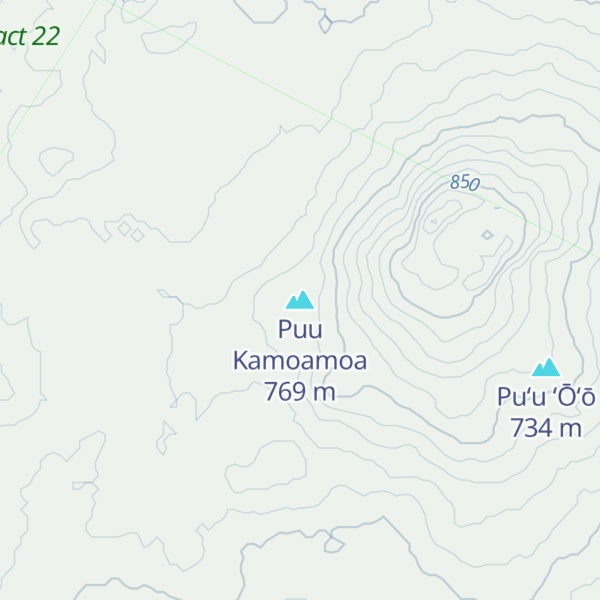 Map of Puu Kamoamoa