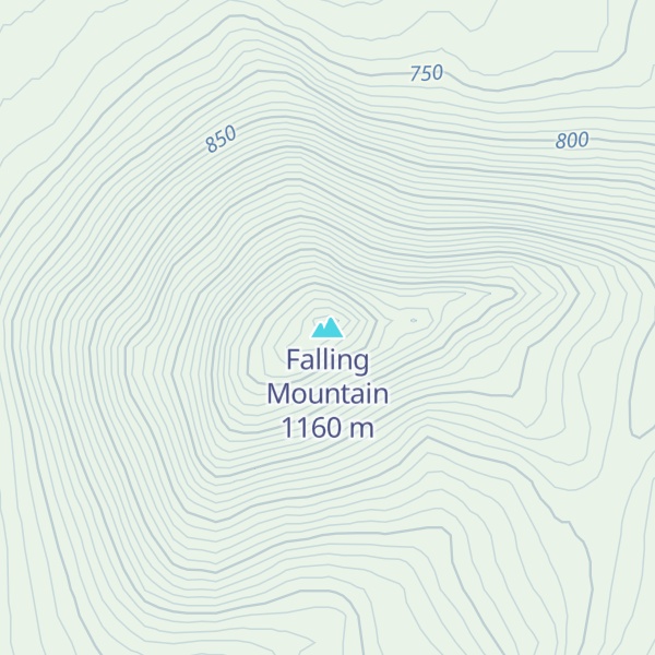 Map of Falling Mountain