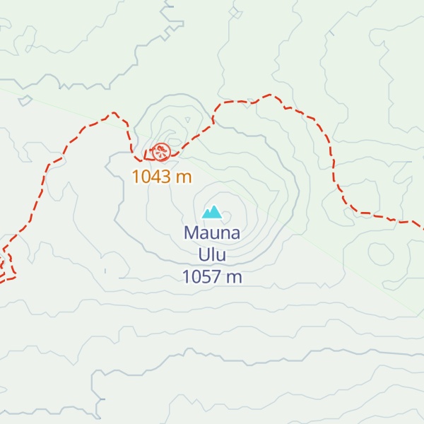 Map of Mauna Ulu