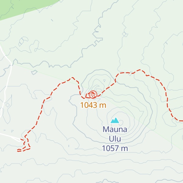 Map of Puʻu Huluhulu