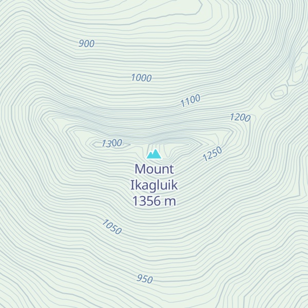 Map of Mount Ikagluik