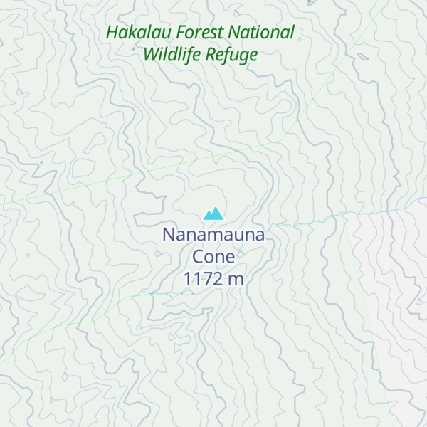 Map of Nanamauna Cone
