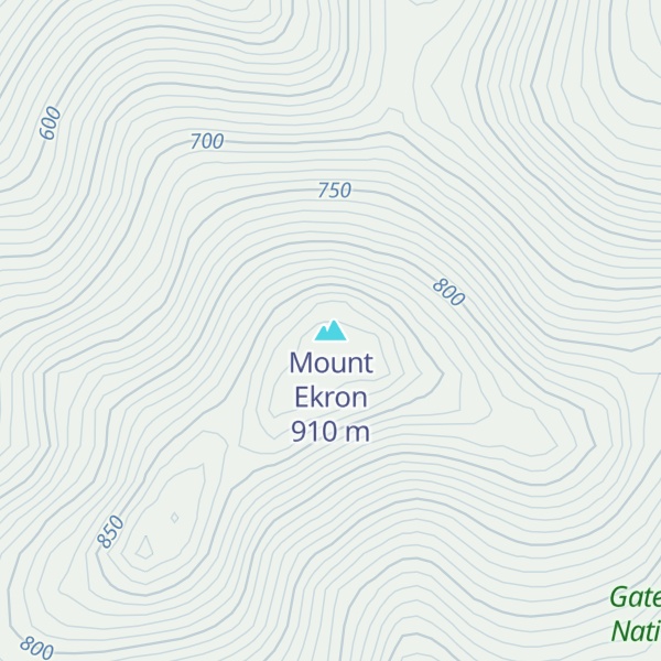 Map of Mount Ekron