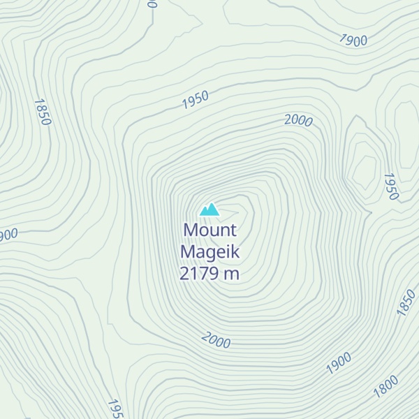 Map of Mount Mageik