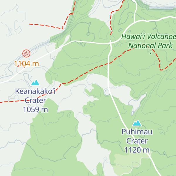Map of Luamanu Crater