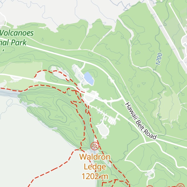 Map of Kilauea Visitor Center