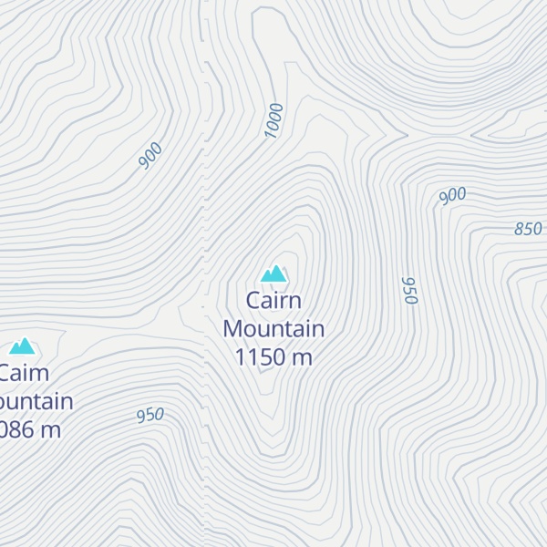 Map of Cairn Mountain