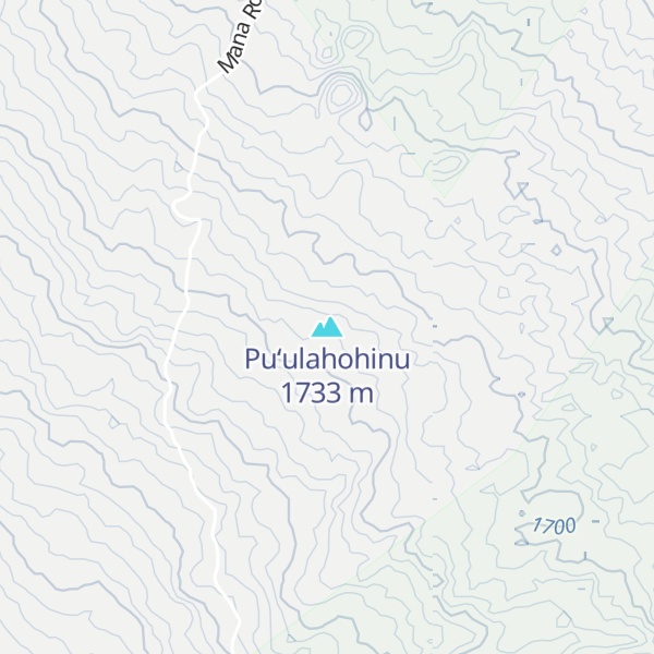 Map of Puʻulahohinu