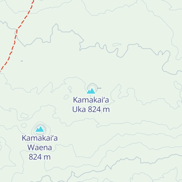 Map of Kamakaiʻa Uka