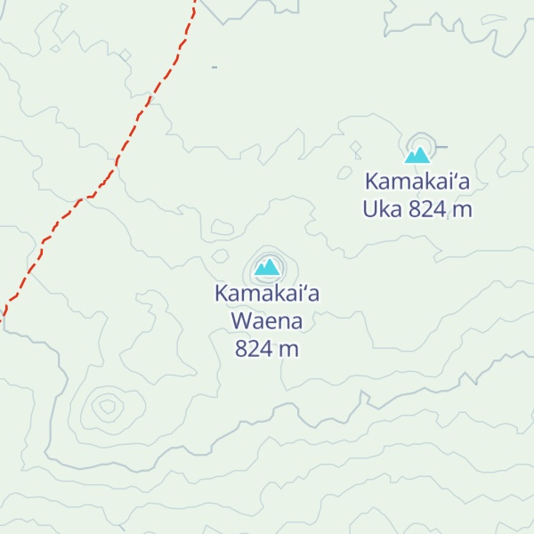 Map of Kamakaiʻa Waena