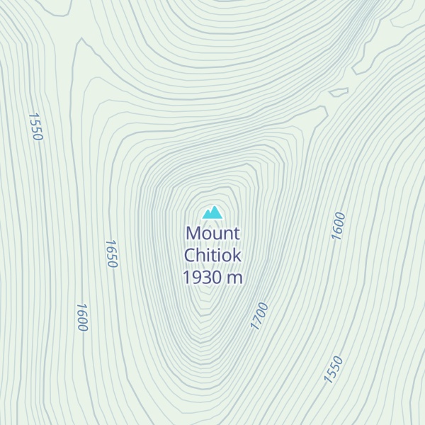 Map of Mount Chitiok