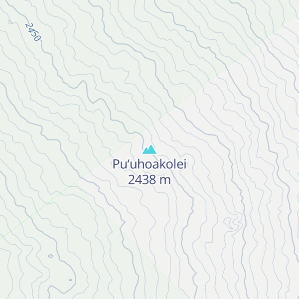 Map of Puʻuhoakolei