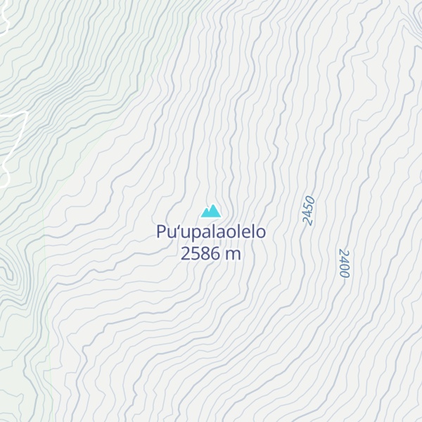 Map of Puʻupalaolelo