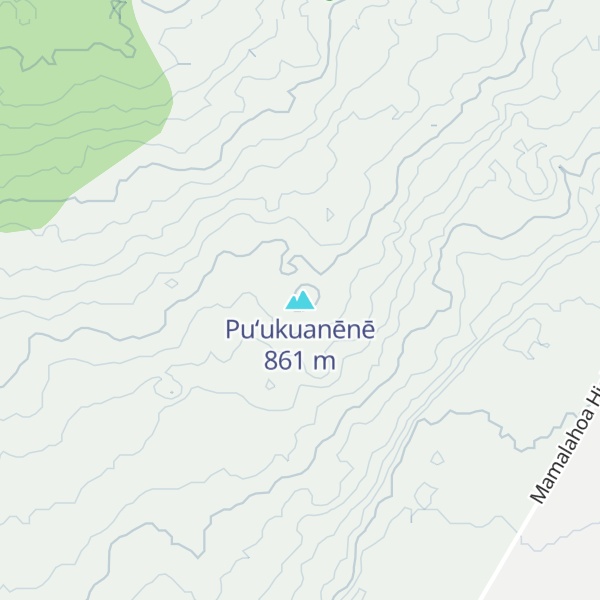 Map of Puʻukuanēnē