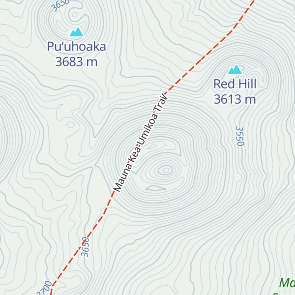 Map of Puʻumākanaka