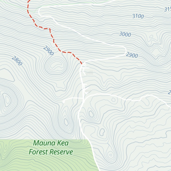 Map of Mauna Kea Visitor Information Station