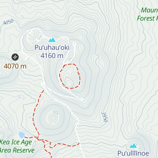 Map of Pu'uwekiu