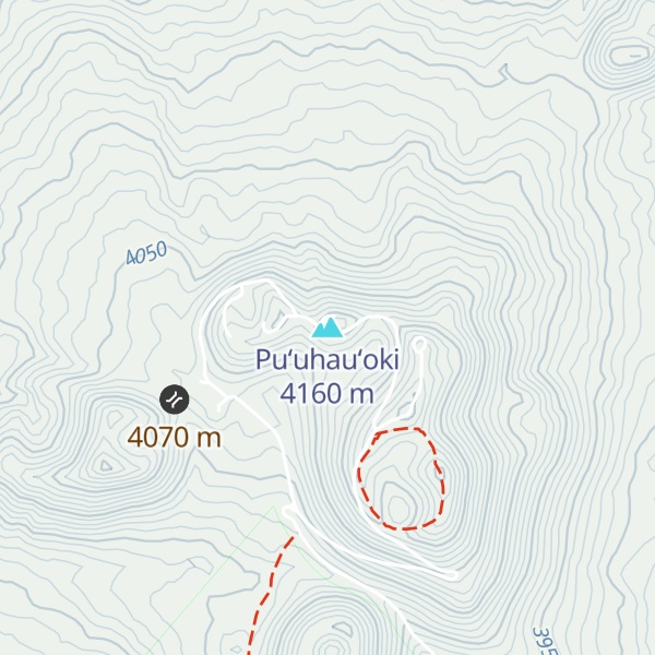 Map of Puʻuhauʻoki