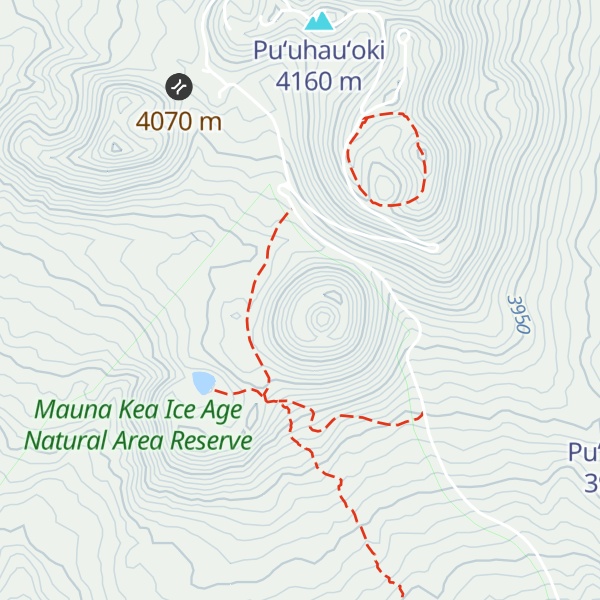 Map of Puʻuhaukea