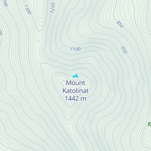 Map of Mount Katolinat
